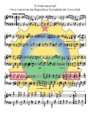 Partitura como Hino de Corumbá.