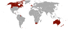 Location of United Kingdom of the British Empire