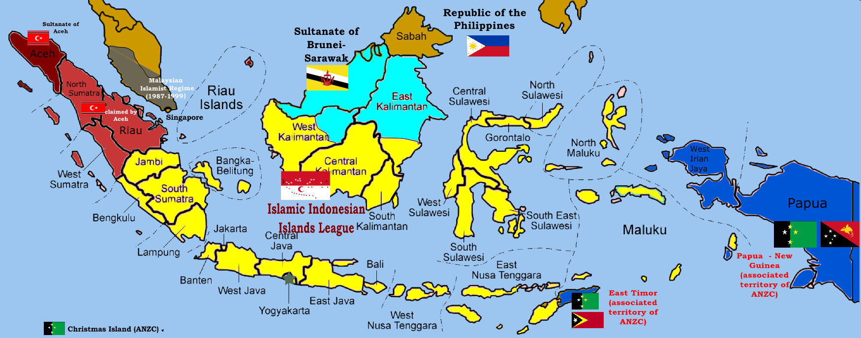 indonesian language map