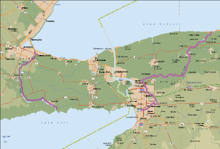 Location of Niagara Falls/"The Falls"
