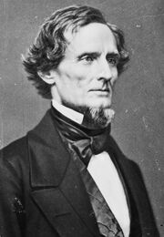 Photographic head shot of Jefferson Davis