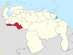 Ubicación de Estado Alto Apure (Sexta República)