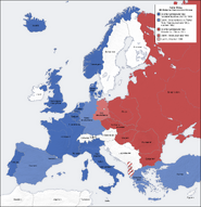 Cold war europe military alliances map de