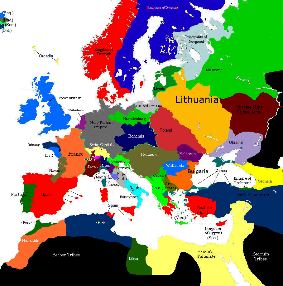 Rise of nationalism in Europe. - Maps on the Web