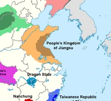 Location of People's Kingdom of Jiangsu