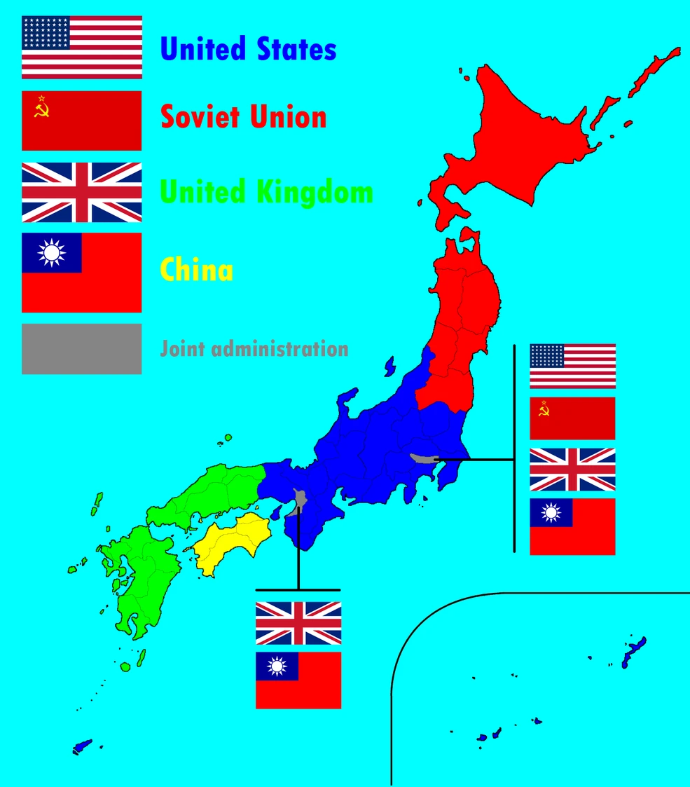 Allied-Occupied Japan (Commie Blue) | Alternative History