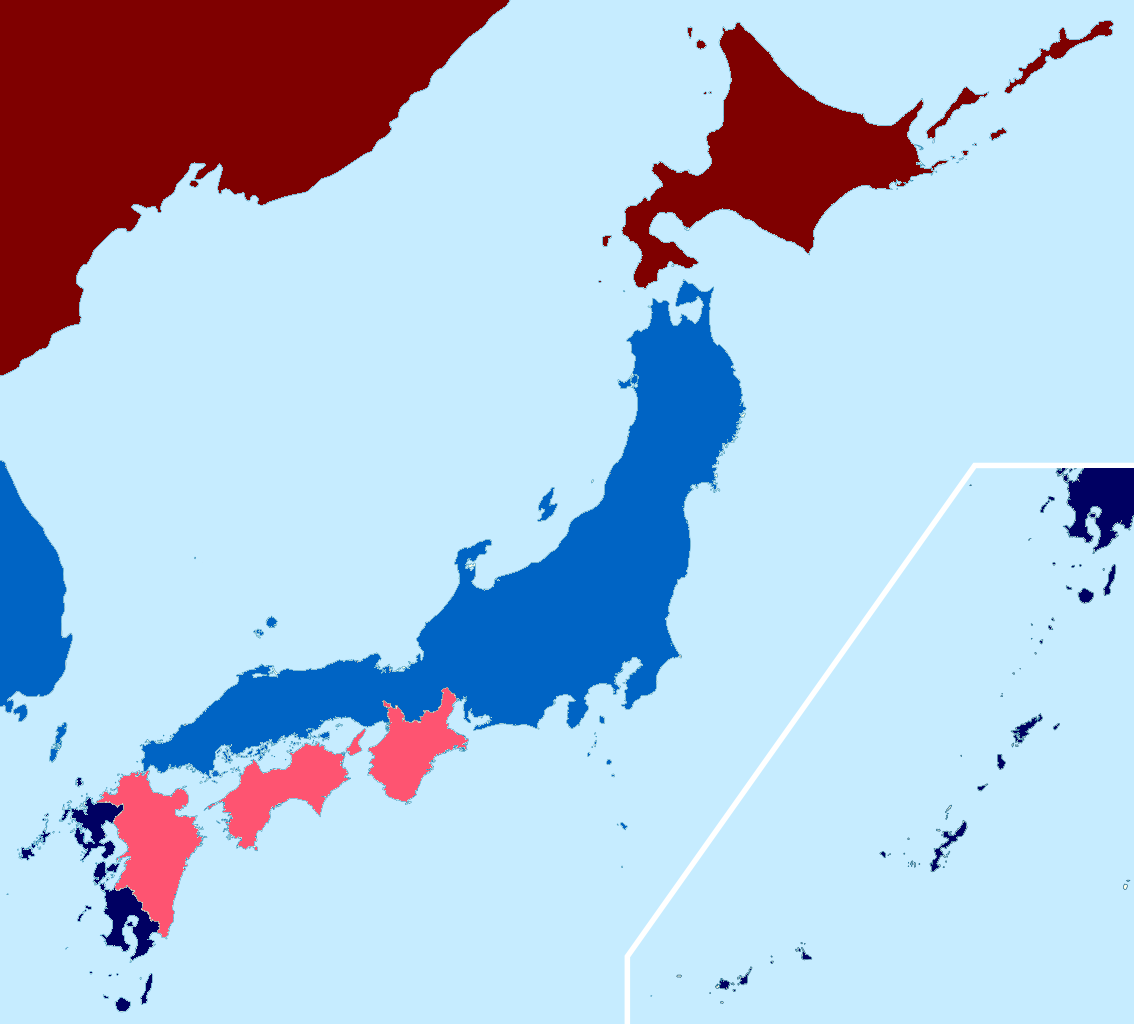 Территории японской империи в 1914