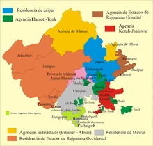 División política del Rajastán