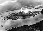 Attack on Pearl Harbor Japanese planes view