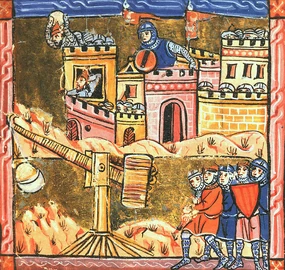 1421 depiction of the siege of Belgrade in the "Chronology of Bosnia