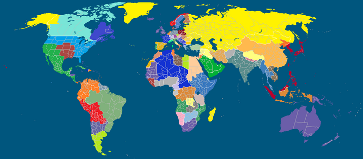 Rusia Monarquía Constitucional mapa mundial.png