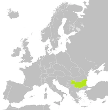 Localización de Bulgaria