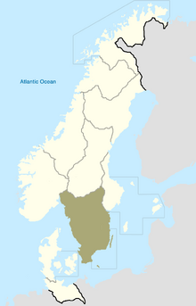 Location of Småland