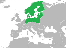 Location of Union of Scandinavian Socialist Republics Union der Sozialistischen Skandinavischenrepubliken (German) Unionen av Scandinavian Sosialistiske Republikkene (Norwegian) Unionen Scandinavian Socialistiska republiker (Swedish) Sosialististen scandinavian liitto (Finnish) Związek Socjalistycznych Republik skandynawskim (Polish) Skandinavijos Socialistinių Respublikų Sąjunga (Lithuanian) Unionen af ​​Scandinavian Socialistiske republikker (Danish) Scandinavian Union (Colloquial)