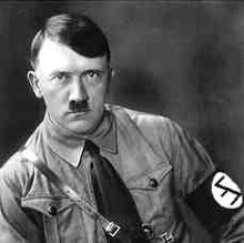 Adolf Hitler, Führer der Nationalfaschisten und Putschist mit seiner Magog Rune des Kampfbundes auf Armbinde 1923  