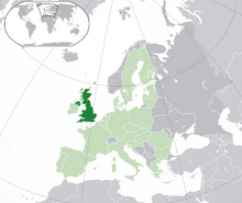 Location of United Kingdom