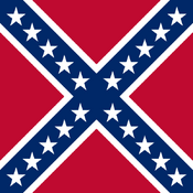 Battle flag of the Confederate States (Two Americas)