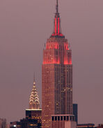 Empire State building and Chritsler Tower in New York City