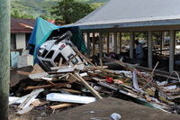 Samoa tsunami damage