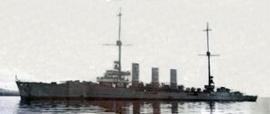 SMS Karlsruhe in Scapa Flow 1919