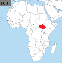 Location of Popular Republic of South Sudan