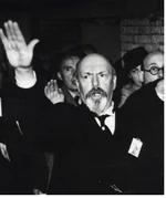 Borms, Flaman Ordusu'nun geçit töreni sırasında halka selam verirken,1936