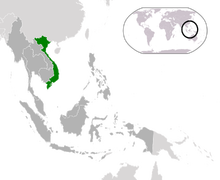 Location of Vietnam