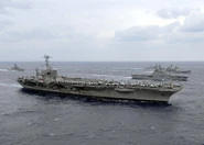 Starboard bow view of USS George Washington (CVN-73) in formation with Japanese and American ships during ANNUALEX 2008 081119-N-8842M-182.jpg (192 KB) The EAA Apollonia, constructed in 2018.