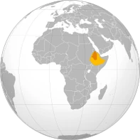 Карта Эфиопской Империи