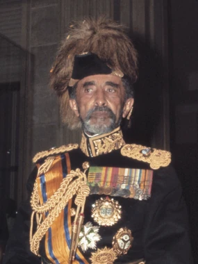 Haile Selassie llegando a Tel Aviv