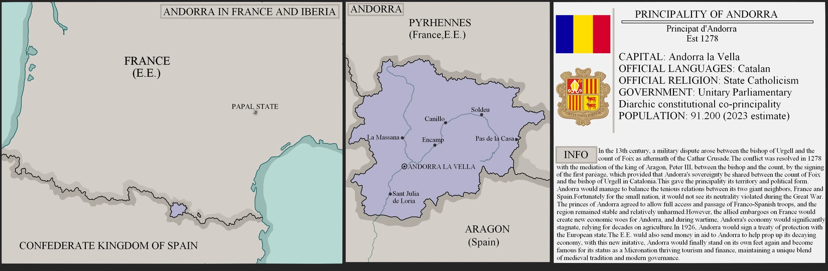 Map of Andorra 2023