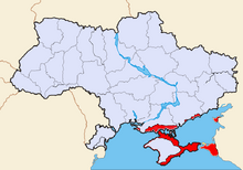 Location of Republic of Crimea