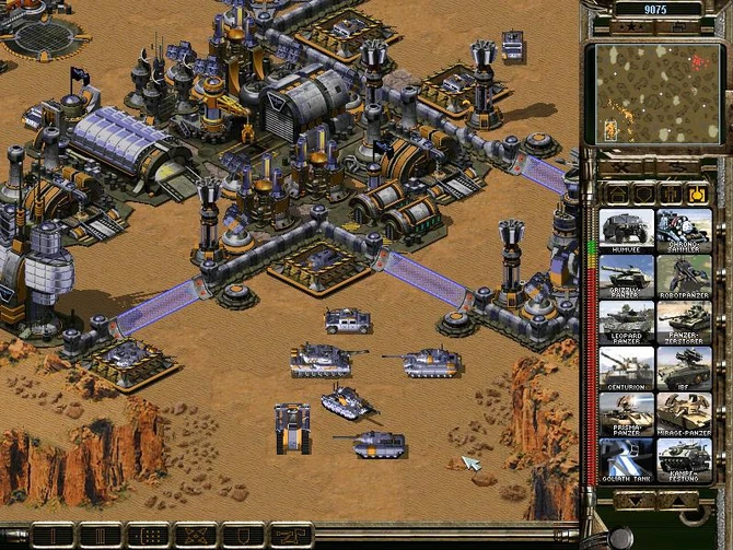 GDI-Basis mit neuen Panzern und Gebäuden