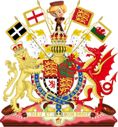 Imperial-Royal Coat of Arms of England by eric4e (Wales and Cornwall) - Sugar Rush CoA