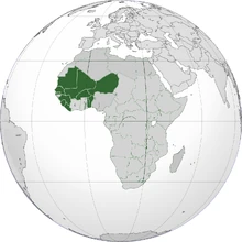 Location of Western African Federation