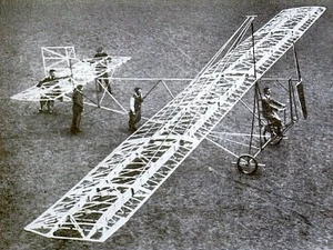 Flugzeug mit Muskelkraftantrieb, Berlin 1934