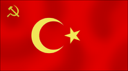 Communist flag of turkey