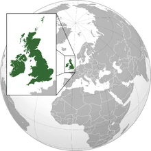 Localización de Reino Unido