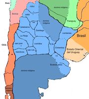 Mapa ARGENTINA 1850