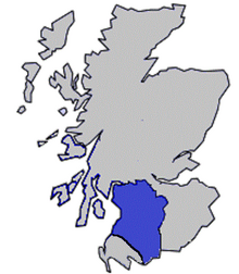 Location of Kingdom of Strathclyde