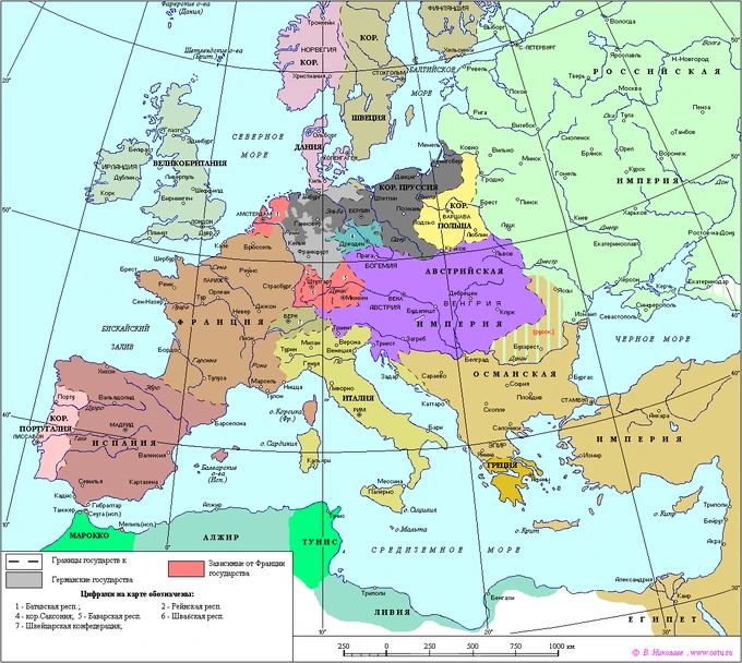 Европа в 1832 году - по итогам Лондонской конференции