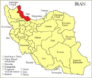 Mapa de Irán
En rojo República Socialista Soviética de Persia