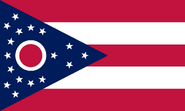 Bandera de Ohio con forma rectangular
