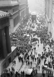 Crowd outside nyse