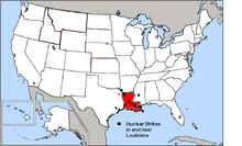 Location of Louisiana