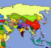 Map of Asia (Ranjit Singh Lives)