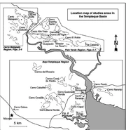 A map used by ANZC archaeologists which also highlights the capital and the Rio Tempisque, de facto border between Nicoya and the CR Central Government