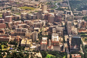 Aerial view of Texas Medical Center