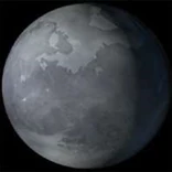 Minerva as seen by the Voyager I spacecraft.