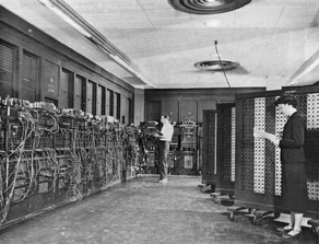 Picture of the first computer, built by Kovarík and his team